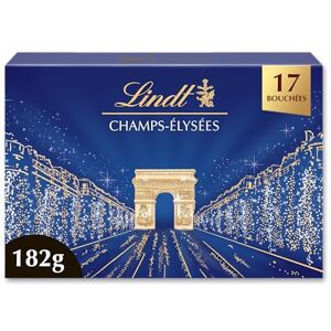 Lindt & Sprüngli Lindt Boîte CHAMPS-ELYSEES Assorti Chocolats Noir, Blanc & Lait Fins & Irrésistibles 182g - Publicité Lindt & Sprüngli Lindt Boîte CHAMPS-ELYSEES Assorti Chocolats Noir, Blanc & Lait Fins & Irrésistibles 182g - Publicité