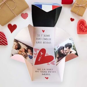 chocodic Cube Cadeau Biscuits artisanaux : assortiment Saint-Valentin, chocolat, caramel, sel de Noirmoutier Boîte personnalisable avec des photos et des messages Épicerie/Biscuits et gâteaux - Publicité chocodic Cube Cadeau Biscuits artisanaux : assortiment Saint-Valentin, chocolat, caramel, sel de Noirmoutier Boîte personnalisable avec des photos et des messages Épicerie/Biscuits et gâteaux - Publicité