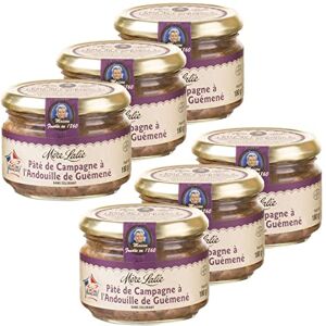 Mère Lalie Lot 6x Pâté de campagne à l’andouille de Guémené Pot 180g - Publicité Mère Lalie Lot 6x Pâté de campagne à l’andouille de Guémené Pot 180g - Publicité