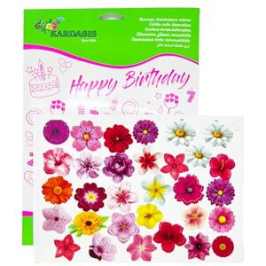 KARDASIS 31 Fleurs Comestibles en Azyme – Décoration Gâteau pour Cupcakes, Muffins & Desserts Fleurs en Papier Comestible pour Anniversaire, Mariage & Baptême - Publicité KARDASIS 31 Fleurs Comestibles en Azyme – Décoration Gâteau pour Cupcakes, Muffins & Desserts Fleurs en Papier Comestible pour Anniversaire, Mariage & Baptême - Publicité