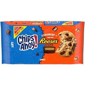 Chips Ahoy! Biscuits avec Reese's Tasses aux cacahuètes Taille Famille Paquet de 14,25 onces, puce de chocolat, 1 comptage - Publicité Chips Ahoy! Biscuits avec Reese's Tasses aux cacahuètes Taille Famille Paquet de 14,25 onces, puce de chocolat, 1 comptage - Publicité