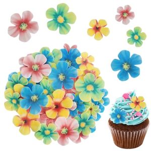 Colexy Lot de 70 décorations comestibles en Fleurs pour gâteaux Fleurs de Gâteau en Papier Toppers de Cupcake Papier Comestible Décoration Cupcake Toppers Décorations pour la Décoration de Gâteau Mariage - Publicité Colexy Lot de 70 décorations comestibles en Fleurs pour gâteaux Fleurs de Gâteau en Papier Toppers de Cupcake Papier Comestible Décoration Cupcake Toppers Décorations pour la Décoration de Gâteau Mariage - Publicité