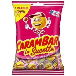 CAROUF Lollipops Bonbon Suce Caramel Sac de carambar 156 g - Publicité CAROUF Lollipops Bonbon Suce Caramel Sac de carambar 156 g - Publicité