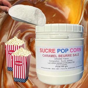 Azurconfiserie Sucre Pour Pop Corn Caramel Au Beurre Salé 500 grs - Publicité Azurconfiserie Sucre Pour Pop Corn Caramel Au Beurre Salé 500 grs - Publicité
