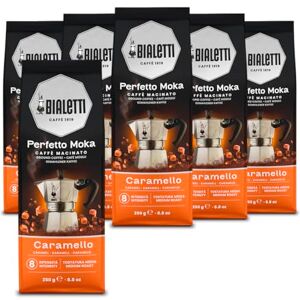 Bialetti Perfetto Moka Café moulu, 1,5 kg, saveur caramel 6 x 250 g - Publicité Bialetti Perfetto Moka Café moulu, 1,5 kg, saveur caramel 6 x 250 g - Publicité