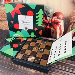 chocodic BOITE LUXE ASSORTIMENT DE CHOCOLAT 210G CHOCOLAT DE NOEL GOURMANDISE CADEAU DE NOEL - Publicité chocodic BOITE LUXE ASSORTIMENT DE CHOCOLAT 210G CHOCOLAT DE NOEL GOURMANDISE CADEAU DE NOEL - Publicité