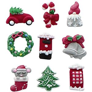 Cullpitt Lot de 9 décorations comestibles pour gâteaux de Noël Finition brillante 35 mm - Publicité Cullpitt Lot de 9 décorations comestibles pour gâteaux de Noël Finition brillante 35 mm - Publicité