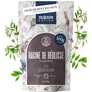 Monte Nativo Tisane à la racine de réglisse (300 g) Racine de réglisse délicatement séchée et coupée Riche en sucres naturels et sans additifs Aromatique et savoureuse (Glycyrrhiza glabra) - Publicité Monte Nativo Tisane à la racine de réglisse (300 g) Racine de réglisse délicatement séchée et coupée Riche en sucres naturels et sans additifs Aromatique et savoureuse (Glycyrrhiza glabra) - Publicité