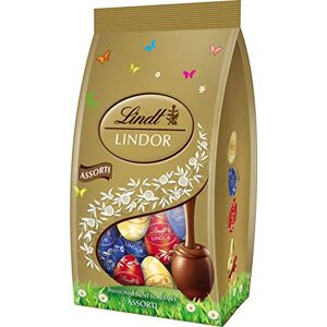 Lindt Sachet œufs moyens LINDOR Assorti Assoriment Chocolat au lait, Noir et Blanc 180g - Publicité Lindt Sachet œufs moyens LINDOR Assorti Assoriment Chocolat au lait, Noir et Blanc 180g - Publicité