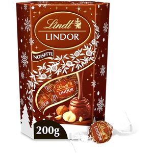 Lindt Cornet LINDOR Chocolat au Lait et Noisettes Cœur fondant Idéal pour Noël, 200g - Publicité Lindt Cornet LINDOR Chocolat au Lait et Noisettes Cœur fondant Idéal pour Noël, 200g - Publicité