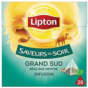 Epicerie sucrée Lipton Saveurs Du Soir Infusion Grand Sud Réglisse Menthe 20 Sachets Pyramide Lot De 3 Prix Du Lot Livraison En France Métropolitaine - Publicité Epicerie sucrée Lipton Saveurs Du Soir Infusion Grand Sud Réglisse Menthe 20 Sachets Pyramide Lot De 3 Prix Du Lot Livraison En France Métropolitaine - Publicité
