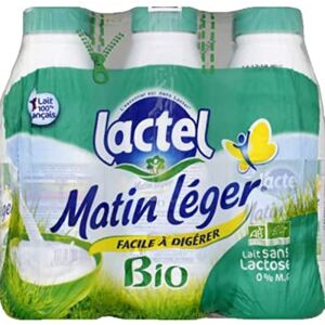 LACTEL Matin Léger Sans Lactose, Bio, 6 x 1L - Publicité LACTEL Matin Léger Sans Lactose, Bio, 6 x 1L - Publicité