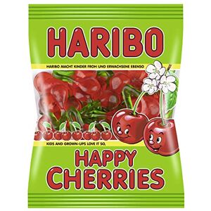 HARIBO Happy Cherries, Bonbons, Bonbons Gélifiés, Bonbons Fruités, en Sachet, Paquet, 200 g - Publicité HARIBO Happy Cherries, Bonbons, Bonbons Gélifiés, Bonbons Fruités, en Sachet, Paquet, 200 g - Publicité