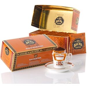 Bacha Coffee Coffret de dégustation NAVIGATOR, grains 100% Arabica, x25 sachets de café individuels avec filtre - Publicité Bacha Coffee Coffret de dégustation NAVIGATOR, grains 100% Arabica, x25 sachets de café individuels avec filtre - Publicité