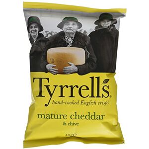 Tyrrells Tyrrell's Lot de Chips Lisses Cheddar Affine/Ciboulette 40 G x 24 - Publicité Tyrrells Tyrrell's Lot de Chips Lisses Cheddar Affine/Ciboulette 40 G x 24 - Publicité