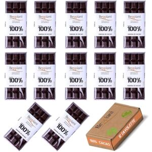 Beppiani 100 % masse de cacao, chocolat artisanal, végétalien, sans sucre, riche en antioxydants, pour régimes équilibrés – Fabriqué en Italie set (12 Tav. Classique) - Publicité Beppiani 100 % masse de cacao, chocolat artisanal, végétalien, sans sucre, riche en antioxydants, pour régimes équilibrés – Fabriqué en Italie set (12 Tav. Classique) - Publicité
