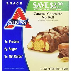 Atkins Advantage Caramel Chocolate Nut Roll Bars, 5ct - Publicité Atkins Advantage Caramel Chocolate Nut Roll Bars, 5ct - Publicité