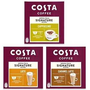 E.U. Xtores Lot de 3 boîtes de 16 capsules compatibles avec Dolce Gusto Costa Latte, Caramel, Cappuccino Total de 48 dosettes 24 boissons - Publicité E.U. Xtores Lot de 3 boîtes de 16 capsules compatibles avec Dolce Gusto Costa Latte, Caramel, Cappuccino Total de 48 dosettes 24 boissons - Publicité