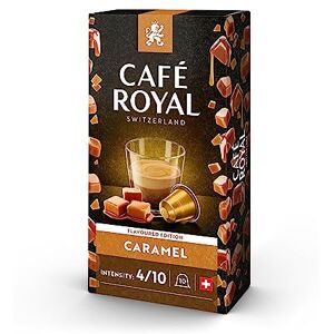 Café Royal Caramel Flavoured 100 Capsules pour Cafetière à Café Nespresso Intensité 4/10 Capsules de Café en Aluminium certifiées UTZ - Publicité Café Royal Caramel Flavoured 100 Capsules pour Cafetière à Café Nespresso Intensité 4/10 Capsules de Café en Aluminium certifiées UTZ - Publicité