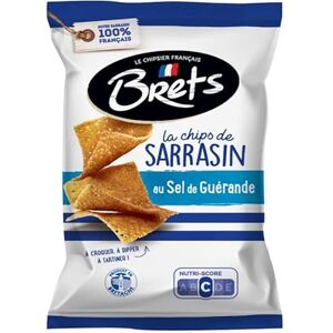 Bret'S Chips Sarrasin Nature au Sel de Guérande 120g de croustillant pour l'apéritif Epicerie salée de qualité supérieure. Le Lot De 6 - Publicité