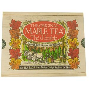 Metropolitan Tea The Company 62WD-100-041 Boîte de 100 sachets de thé en érable - Publicité Metropolitan Tea The Company 62WD-100-041 Boîte de 100 sachets de thé en érable - Publicité