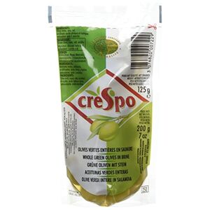 CRESPO Olives vertes entières en saumure 200 g - Publicité