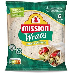 AUCHAN Lot de 3 unités *** MISSION Wraps de quinoa et chia 6 wraps 370g - Publicité AUCHAN Lot de 3 unités *** MISSION Wraps de quinoa et chia 6 wraps 370g - Publicité