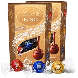 Lindt Cornet Lindor Assorti Edition de Noël 200g, Lot de 2 - Publicité Lindt Cornet Lindor Assorti Edition de Noël 200g, Lot de 2 - Publicité