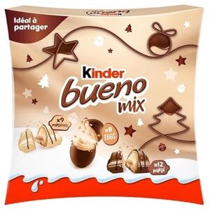 Kinder Assortiment de bouchées au chocolat au lait et blanc,193 g - Publicité Kinder Assortiment de bouchées au chocolat au lait et blanc,193 g - Publicité