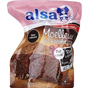 Alsa Préparation à cuire gâteau moelleux chocolat 500g Le pack de 500g - Publicité Alsa Préparation à cuire gâteau moelleux chocolat 500g Le pack de 500g - Publicité