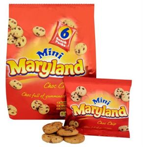 Maryland Lot de 6 mini biscuits aux pépites de chocolat 25 g - Publicité Maryland Lot de 6 mini biscuits aux pépites de chocolat 25 g - Publicité