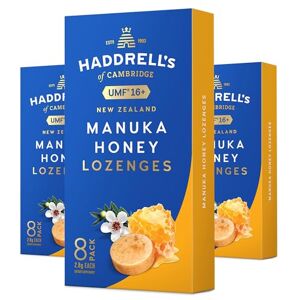 HADDRELLS OF CAMBRIDGE Haddrell's of Cambridge Pastilles au Miel de Manuka UMF 16+ Soulagement Naturel de la Gorge 8 pastilles - Publicité HADDRELLS OF CAMBRIDGE Haddrell's of Cambridge Pastilles au Miel de Manuka UMF 16+ Soulagement Naturel de la Gorge 8 pastilles - Publicité