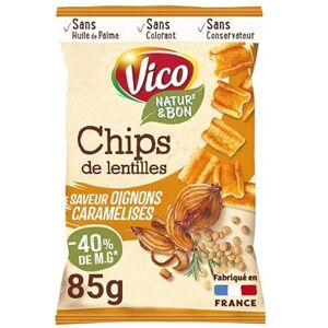 Génerique VICO Chips De Lentilles Saveur Oignons Caramélisés 85G Lot De (4) livraison offerte - Publicité Génerique VICO Chips De Lentilles Saveur Oignons Caramélisés 85G Lot De (4) livraison offerte - Publicité