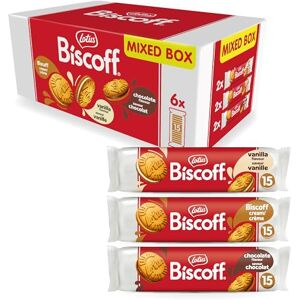 Biscoff Lotus Assortiment Biscuits Fourrés 3 Saveurs 2 Paquets par Saveur 15 Biscuits Fourrés par Paquet Ingrédients d'Origine Naturelle Sans Colorant 6x150g 900g - Publicité Biscoff Lotus Assortiment Biscuits Fourrés 3 Saveurs 2 Paquets par Saveur 15 Biscuits Fourrés par Paquet Ingrédients d'Origine Naturelle Sans Colorant 6x150g 900g - Publicité