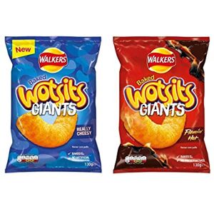 Walkers Baked Chips (Wotsits Giants, 130 g Lot de 2) - Publicité Walkers Baked Chips (Wotsits Giants, 130 g Lot de 2) - Publicité