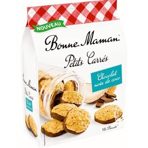 Bonne Maman Petits Carrés Chocolat et Noix de Coco Biscuits à la Noix de Coco Nappés de Chocolat Recette Authentique 200 G - Publicité Bonne Maman Petits Carrés Chocolat et Noix de Coco Biscuits à la Noix de Coco Nappés de Chocolat Recette Authentique 200 G - Publicité
