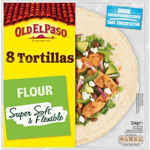 Old El Paso Tortillas de Blé Nature Le Paquet 326 g Lot de 4 - Publicité Old El Paso Tortillas de Blé Nature Le Paquet 326 g Lot de 4 - Publicité