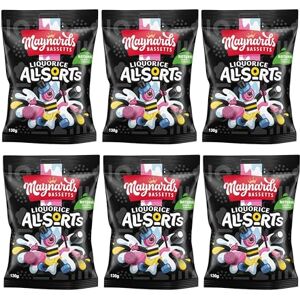 Bassett's Réglisse Allsorts de Bassett (de 190g) Paquet de 6 - Publicité Bassett's Réglisse Allsorts de Bassett (de 190g) Paquet de 6 - Publicité