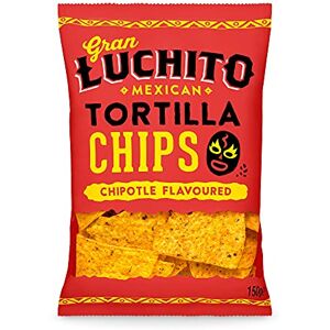 Gran Luchito Lot de 10 copeaux de tortilla mexicains sans gluten 150 g saveur chipotle Parfait pour goûter et faire des nachos - Publicité Gran Luchito Lot de 10 copeaux de tortilla mexicains sans gluten 150 g saveur chipotle Parfait pour goûter et faire des nachos - Publicité