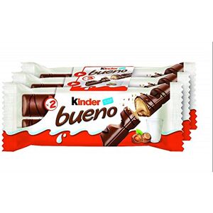Kinder Bueno Gaufrettes enrobées de chocolat au lait lot de 3 paquets de 43 g - Publicité Kinder Bueno Gaufrettes enrobées de chocolat au lait lot de 3 paquets de 43 g - Publicité