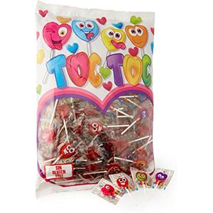 Juan Lopez Cerise Toc Toc Caramel avec du bâton Lollipops coeur 200 unités - Publicité Juan Lopez Cerise Toc Toc Caramel avec du bâton Lollipops coeur 200 unités - Publicité