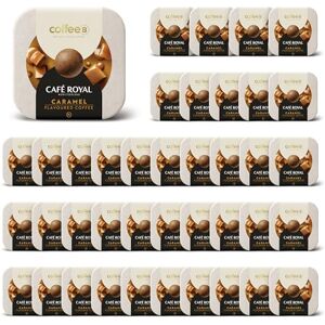 Café Royal 360 Coffee Balls Caramel Boules de café haut de gamme 100% compostables Spécialement conçues pour l'utilisation de la machine à café CoffeeB by - Publicité Café Royal 360 Coffee Balls Caramel Boules de café haut de gamme 100% compostables Spécialement conçues pour l'utilisation de la machine à café CoffeeB by - Publicité