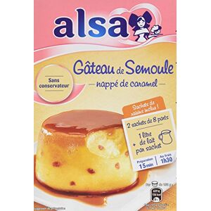 Alsa Gateau de Semoule de mon enfance nappé au Caramel 2 sachets de 8 parts Lot de 7 - Publicité Alsa Gateau de Semoule de mon enfance nappé au Caramel 2 sachets de 8 parts Lot de 7 - Publicité