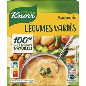 Knorr Soupe Mouliné de légumes variés, riche en légumes La brique de 30cl - Publicité Knorr Soupe Mouliné de légumes variés, riche en légumes La brique de 30cl - Publicité