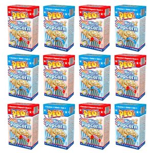 Peo's Lot de 72 boîtes de popcorn au micro-ondes (3 sachets de 100 g, 12 salés et 12 sucrés) - Publicité Peo's Lot de 72 boîtes de popcorn au micro-ondes (3 sachets de 100 g, 12 salés et 12 sucrés) - Publicité