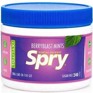 Xlear - Spry Mints 100% Xylitol Berry - Baies - 100% Xylitol - Bonbons à la menthe - Publicité Xlear - Spry Mints 100% Xylitol Berry - Baies - 100% Xylitol - Bonbons à la menthe - Publicité