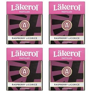 Cloetta Lakerol Raspberry pastilles 4 Des boites of 25g - Publicité Cloetta Lakerol Raspberry pastilles 4 Des boites of 25g - Publicité
