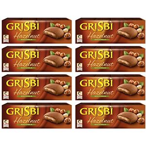 GRISBÌ Vicenzi – Biscuits italiens « Grisbi Hazelnut » garnis de crème de noisette 150 g (lot de 8) - Publicité GRISBÌ Vicenzi – Biscuits italiens « Grisbi Hazelnut » garnis de crème de noisette 150 g (lot de 8) - Publicité