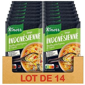 Knorr Soupe Déshydratée Indonésienne 45g Lot de 14 - Publicité Knorr Soupe Déshydratée Indonésienne 45g Lot de 14 - Publicité
