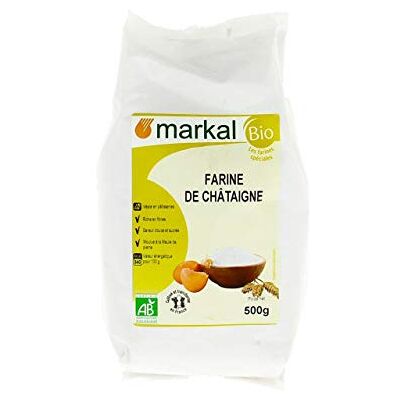 Markal Farine de Châtaigne Bio 500g - Publicité Markal Farine de Châtaigne Bio 500g - Publicité